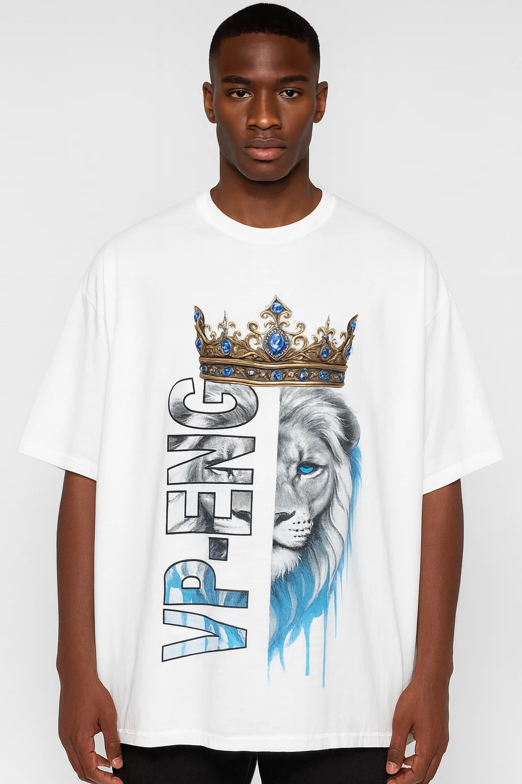 Premium White Oversized T-Shirt – Cotton Lycra | 260 GSM